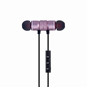 Stereo Headphone BT Bluetooth Earphone Mini Sports Bluetooth Sport Blue Tooth Wireless Magnet Suction In Line Microphone Earbuds