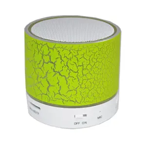 Promotion Gift OEM BT Stereo Music Player LED Multifunctional Portable Mini Crack Bluetooth Cylinder Crack Wireless Speaker