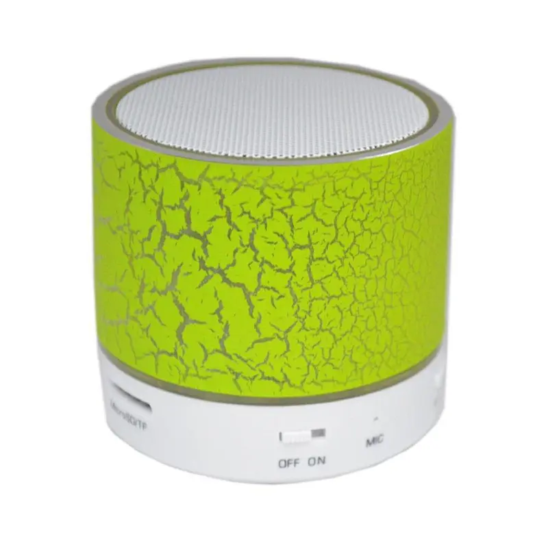 Promotion Gift OEM BT Stereo Music Player LED Multifunctional Portable Mini Crack Bluetooth Cylinder Crack Wireless Speaker