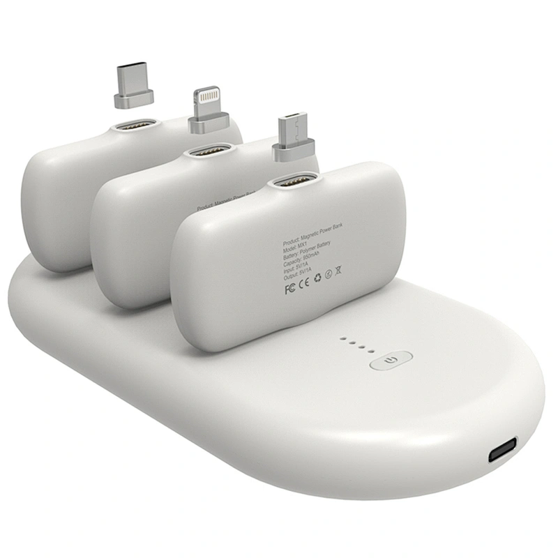 Finger Magnetic Powerbank Portable Mini Docking Station 5000mAh Power Banks