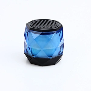 BT Wireless Pocket Rope Hang Fingertip RGB LED Rhombic Crystal Tiny Mini Bluetooth Diamond Speaker