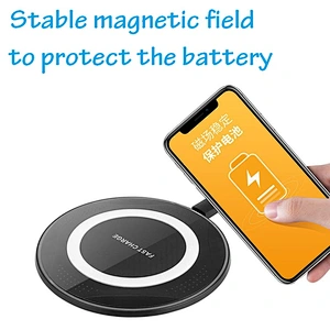 Round Shape QI Quick Charge Wireless Phone Charger