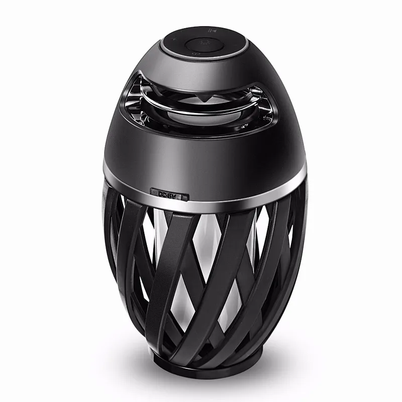 Torch Atmosphere Portable Outdoor gift waterproof wireless led flame lamp speaker