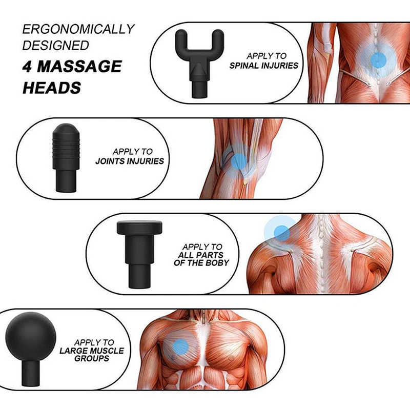YOUMAY Factory Wireless Body Massager Shoulder Fascial Gun Deep Vibration Tissue Massage Gun