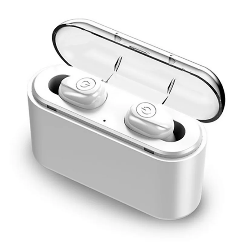 Invisible Bluetooth TWS 2200mah Wireless Portable 5D Stereo Power Bank Earbuds