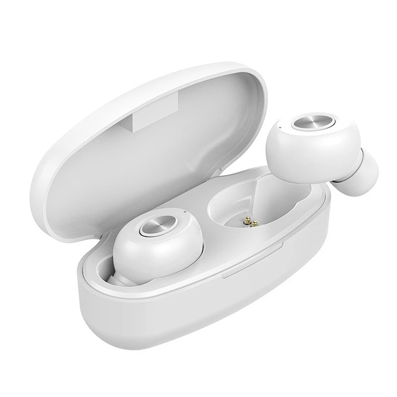 Bluetooth 5.0 Wireless Earbuds with White Charging Case Sports Noise Isolating True Wireless Earphones Headphone