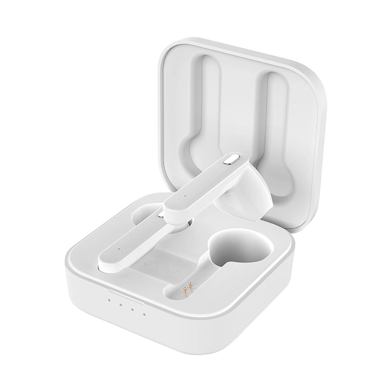 Wholesale Cube Charging Case Headphone Microphone Blue Tooth Portable Mini Twins Wireless Earbuds