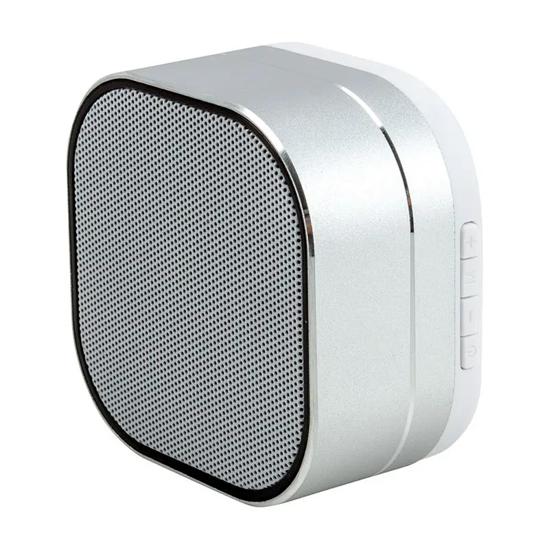 Aluminium Alloy Bass Square Active BT LED Wireless Subwoofer Mini Pocket Metal Bluetooth Cube