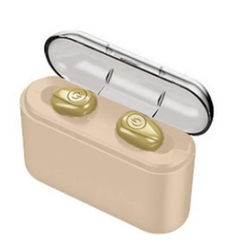Invisible Bluetooth TWS 2200mah Wireless Portable 5D Stereo Power Bank Earbuds