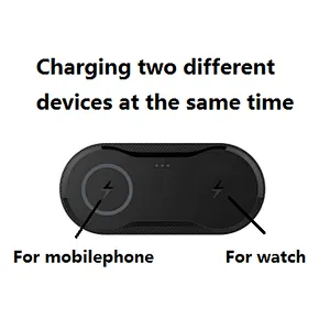 2 IN 1 Mobilephone and watch Fast charging QI Wireless Charger