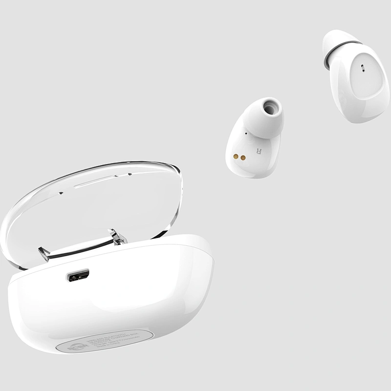 Colorful TWS 5.0 Bluetooth Transparent Cover Mini Wireless Earbuds with Charging Case