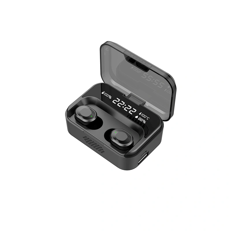 Hot selling TWS Earphone Earbuds With Temperature Test Function LCD Display