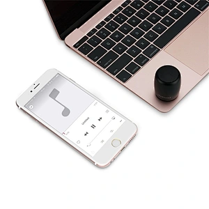 Outdoor Coin Size Aluminum Alloy Portable Small Phone Speaker With Bluetooth