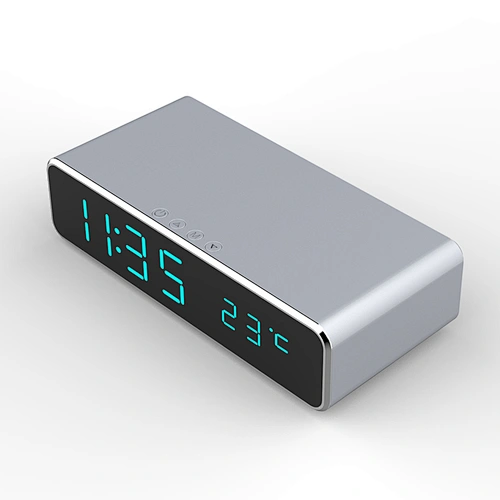 2018 Hot Sale Temperature Display Alarm Clock Wireless Charger
