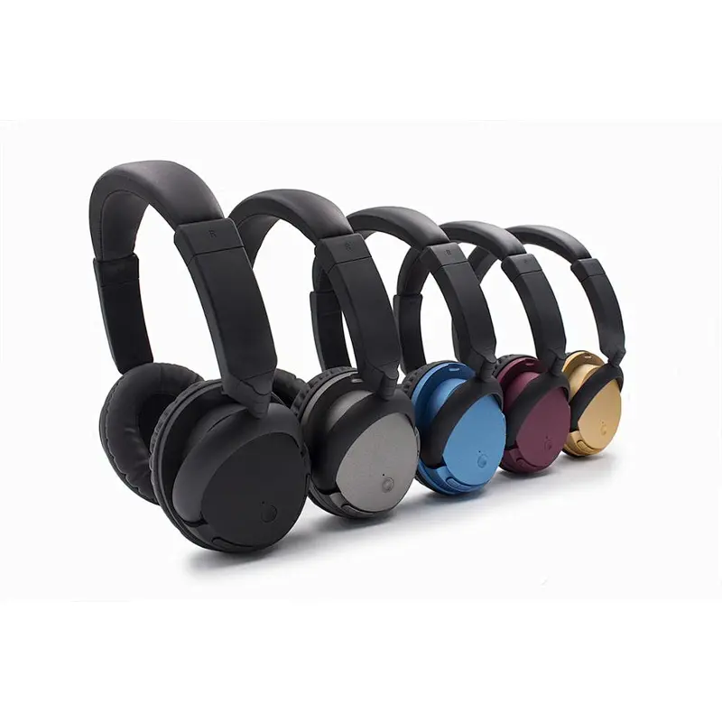 Headband Noise Cancelling Wireless Headphone with Mic