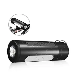 OEM Multifunctional Aluminum Emergency Waterproof Powerbank Torch Light Wireless Speaker