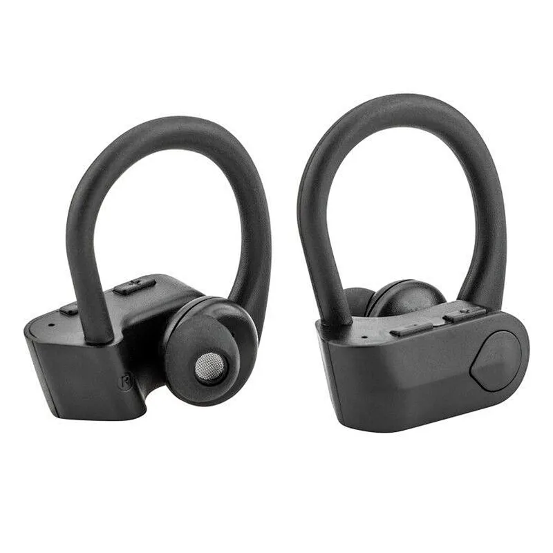 charging base mini design in-ear headphone wireless sport tws earhook earphone
