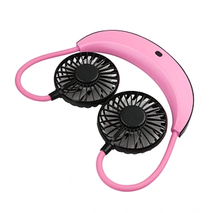 Hand-Free Portable Sports Outdoor Cooling Fans USB Rechargeable Neckband Lazy Neckband Fan