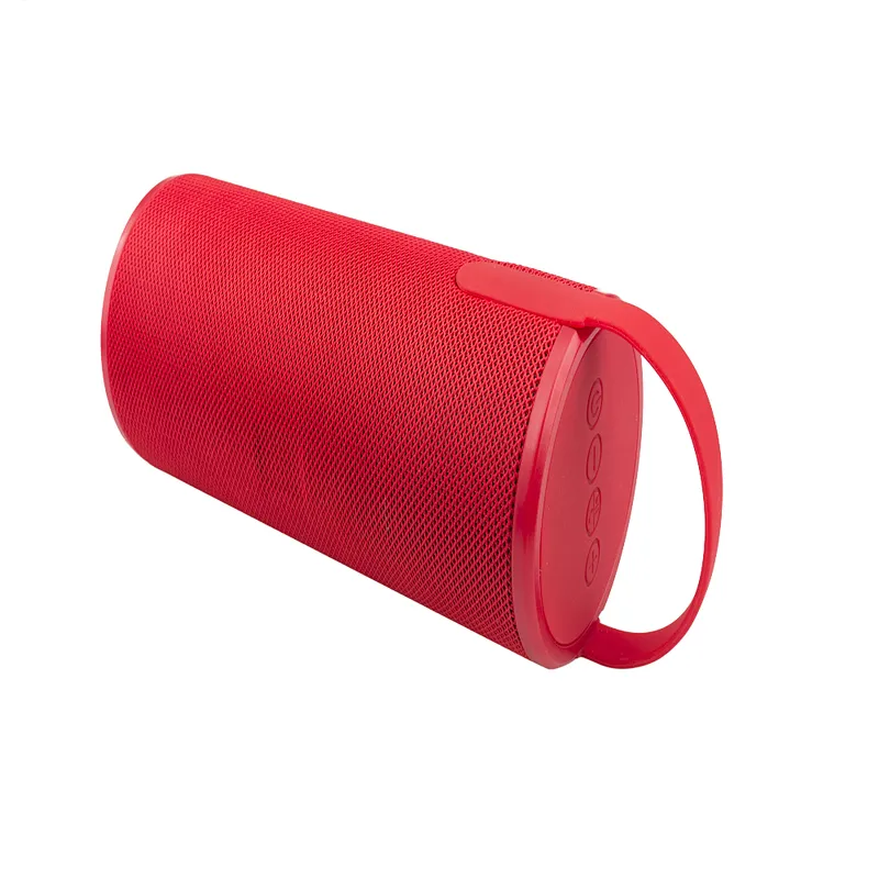 cylinder wireless deep bass mini portable cloth handle speaker