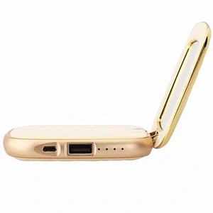 woman makeup portable gift power bank mirror battery charger
