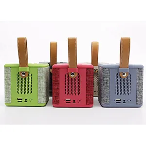 Portable Square Cube Mini Fabric Wireless Speaker