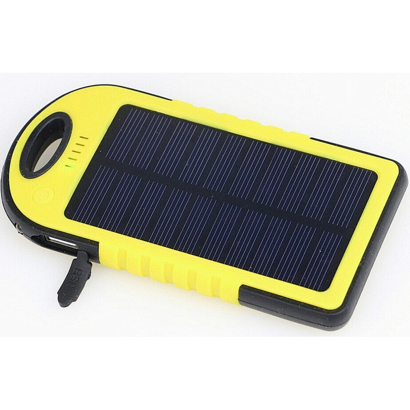Two USB Portable Waterproof Solar Powerbank 4000mah