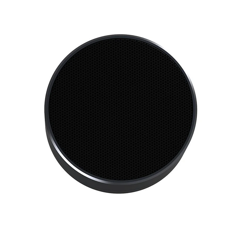 TF FM mini portable wireless wholesale microphone round speaker
