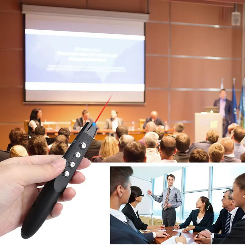 2.4GHZ high quality Intergrated red laser flip pen
