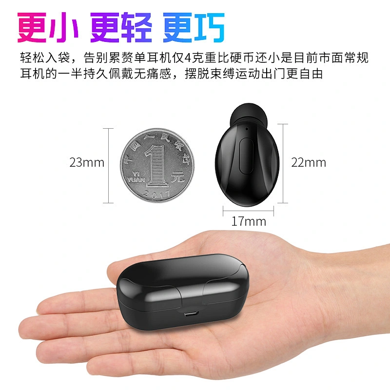 auto power on upgraded noise reduction separation independent mode IPX6 auto connected min wireless tws bluetooth earphones