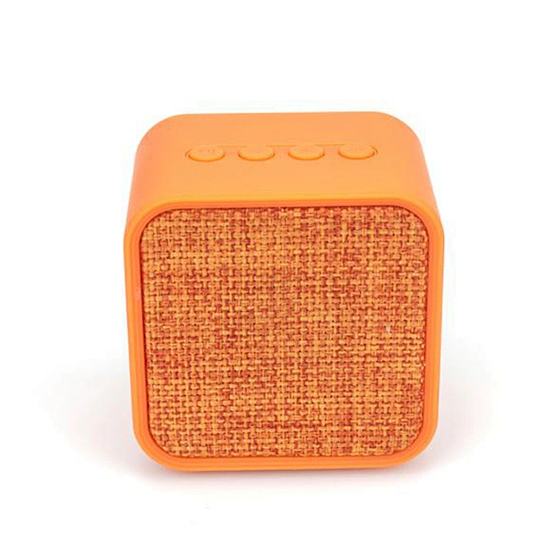 2018 Promotion Cube Stereo Small Fabric Cover Wireless Speaker