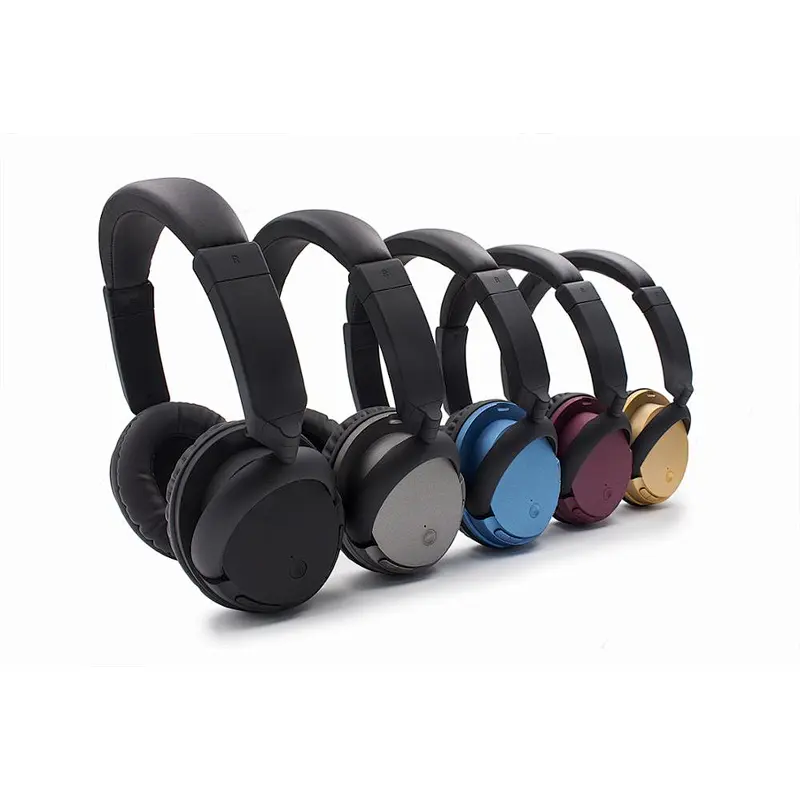 Portable Handsfree Bluetooth Headband Headphone Noise Cancelling Foldable Wireless Computer Gaming Headset