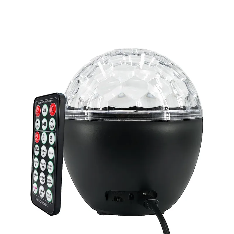 Hot Sale Wireless LED Remote Control Round Bluetooth RGB Speaker