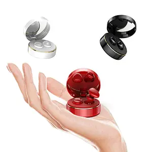 Mini Twins Stereo TWS Make Up Mirror True Wireless Earphone