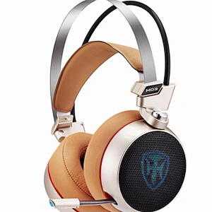 with microphone foldable adjustable stereo bass led RGB light gaming headset