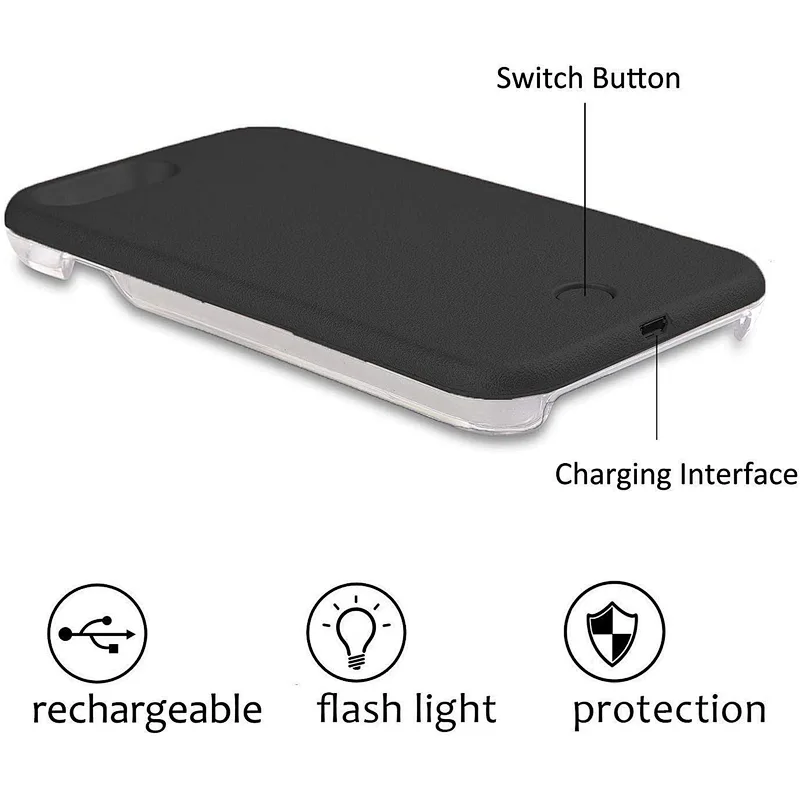 KINGSTAR Variable Dimmer Front Back selfie LED luminous light phone case for x xs max phone covers