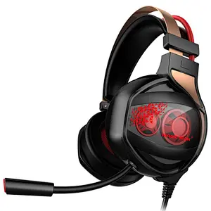LED Glowing Four Horns Vibration Function Gaming Headset 7.1