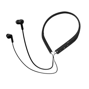 Collar Earphone Neckband Stereo Sport Wireless Headset With Mic Dual Dynamic Headphone