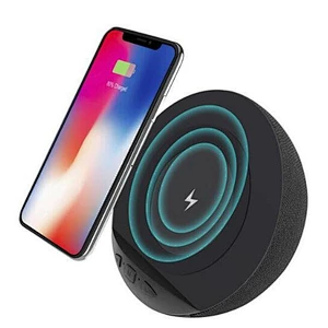 Portable USB QI Wireless Charger Speaker