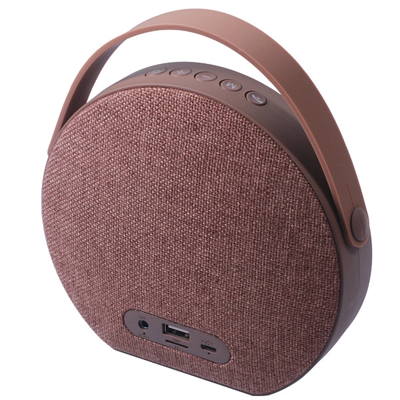 Custom Stereo Bass Portable Fabric Wireless Speaker with Handle