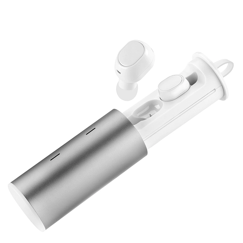 TWS 5.0 Push-pull Truly Wireless Earbuds Built In Mic Bluetooth Aluminum Alloy Headphones