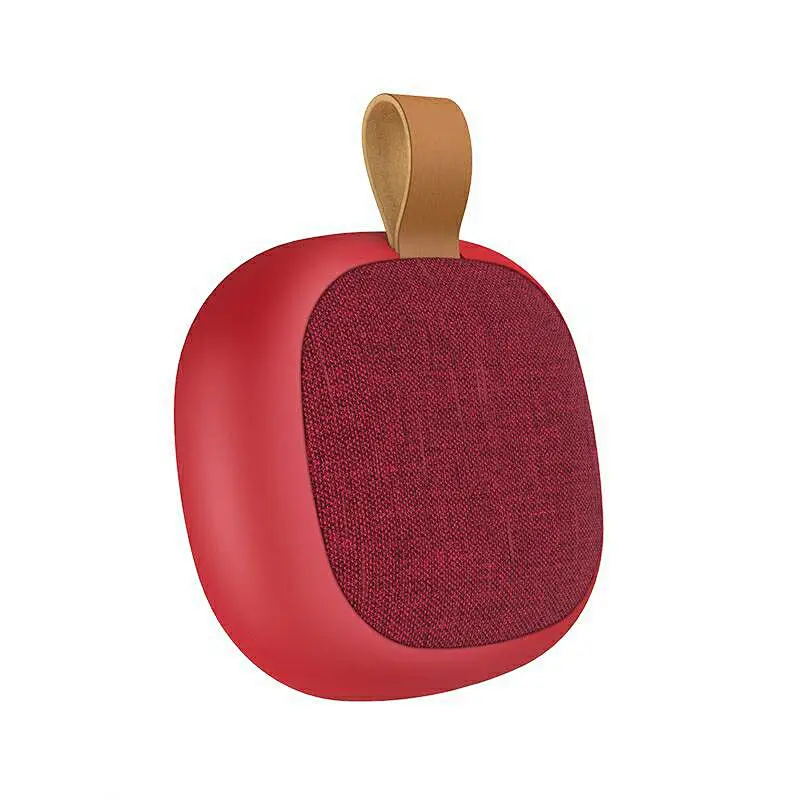 promotion gift logo bluetooth wireless square mini fabric speaker