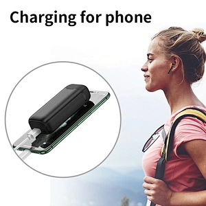 Alloy square charge box Power bank stereo handfree call tws 5.0 earbuds