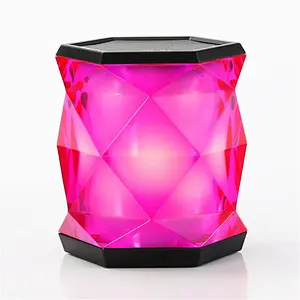 Led Light Multi Color Mini Diamond Wireless BT Speaker