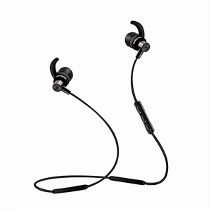 New Magnetic Control Metal Neckband Wireless Earphone