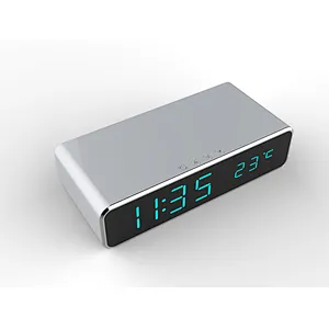 Wireless Charger with LED Digital Display Alarm Clock