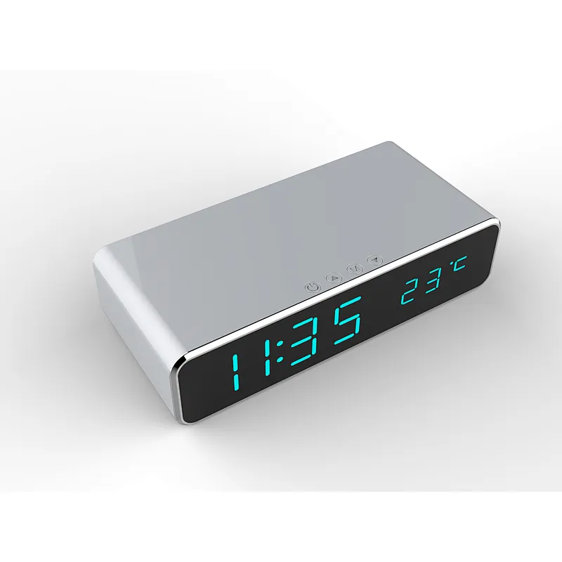 Wireless Charger with LED Digital Display Alarm Clock