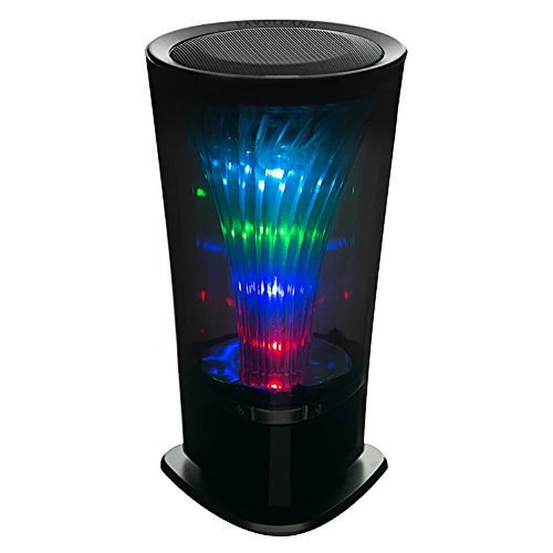 Blue Tooth RGB Colorful Transparent Cylinder Flashing LED Subwoofer Wireless Stereo Speaker