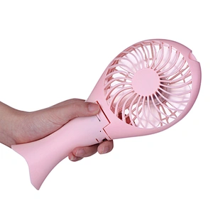 oem mini office outdoor travel camping folding handfan small portable rechargeable usb charging fish foldable Handheld fan