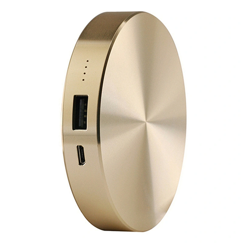 Mini Round Metal Fast Charge 6000mAh Power Bank