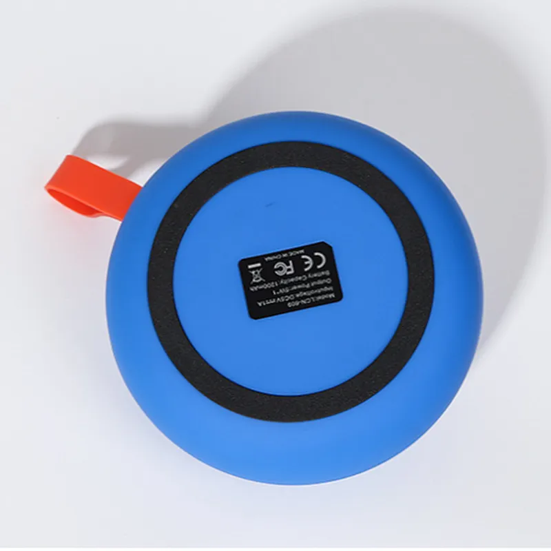 Carry Mini Bluetooth Alien Face Round Rubber Wireless Speaker